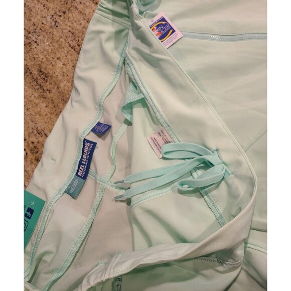 New! Reel Legends Plus Adventure Shorts Size 2X Yucca Green Pull On Zip Pocket - Picture 8 of 14